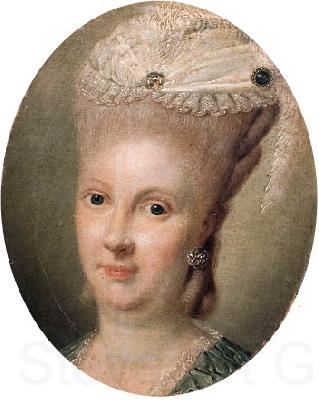 Matthieu, Georg David Portrait of Louise of  Altenburg Norge oil painting art